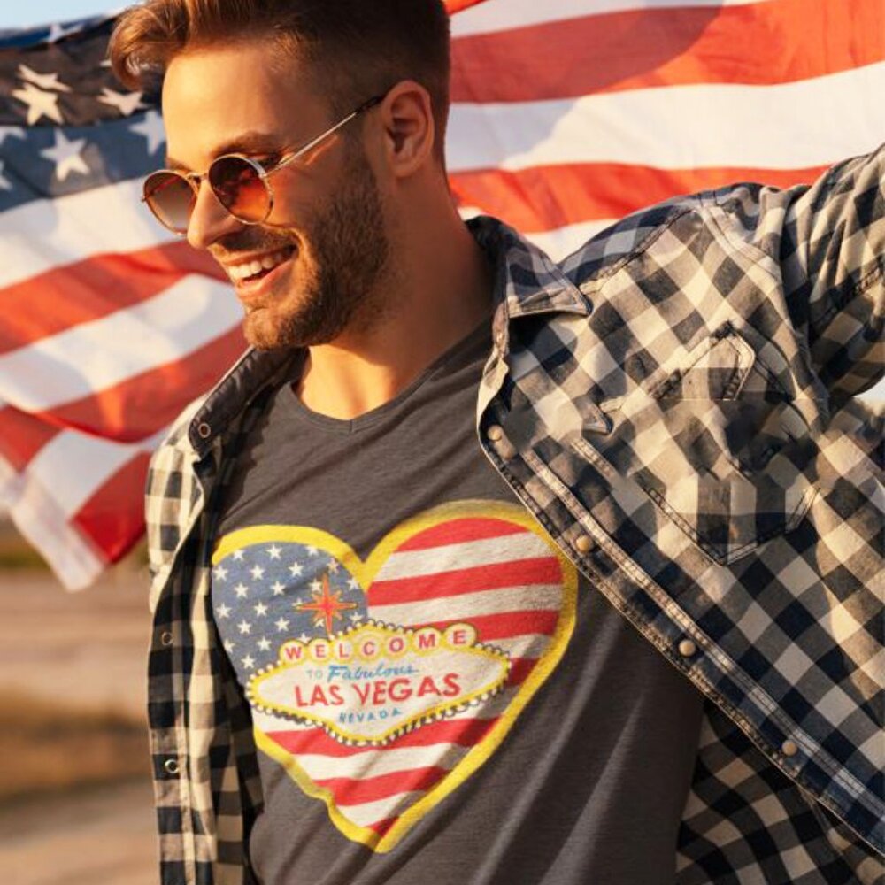 Smart Blanks Welcome To Fabulous Las Vegas Men's Short Sleeve T-Shirt Sz 2XL New